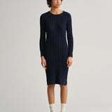 Gant Apparel S Women's D1. Twisted Cable Dress Iterations Blue Reg