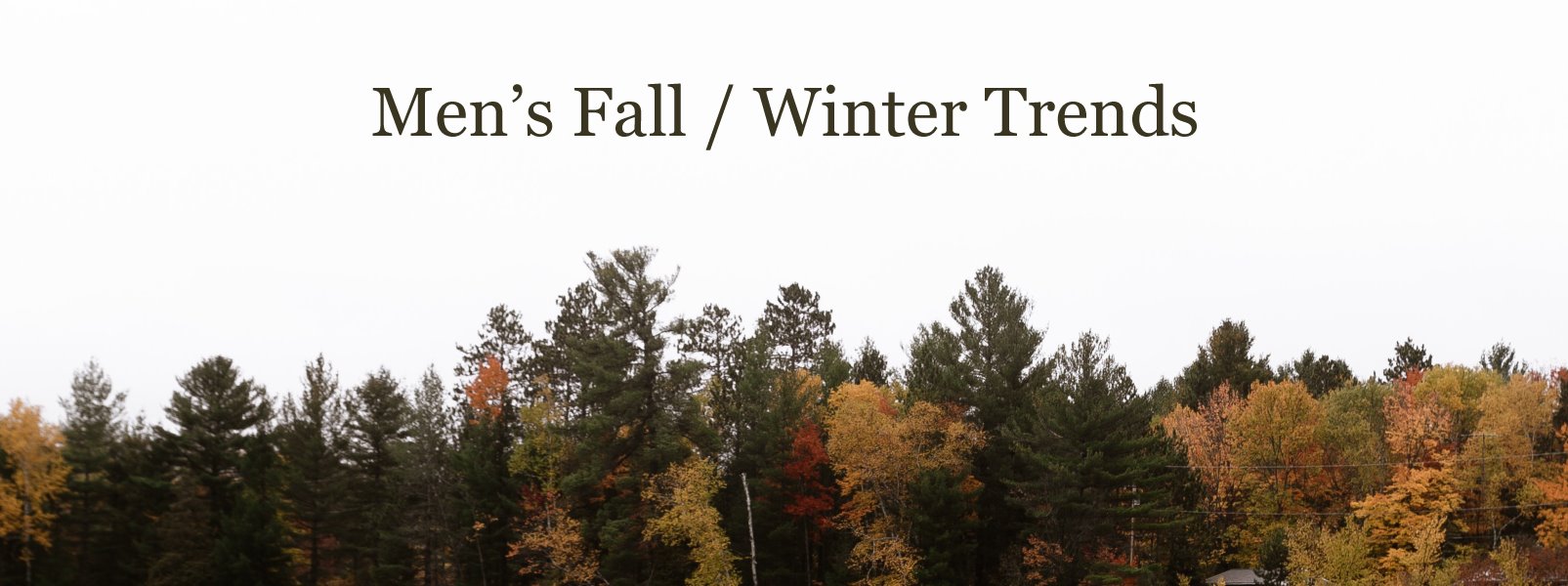 Men's Fall / Winter Shoe Trends