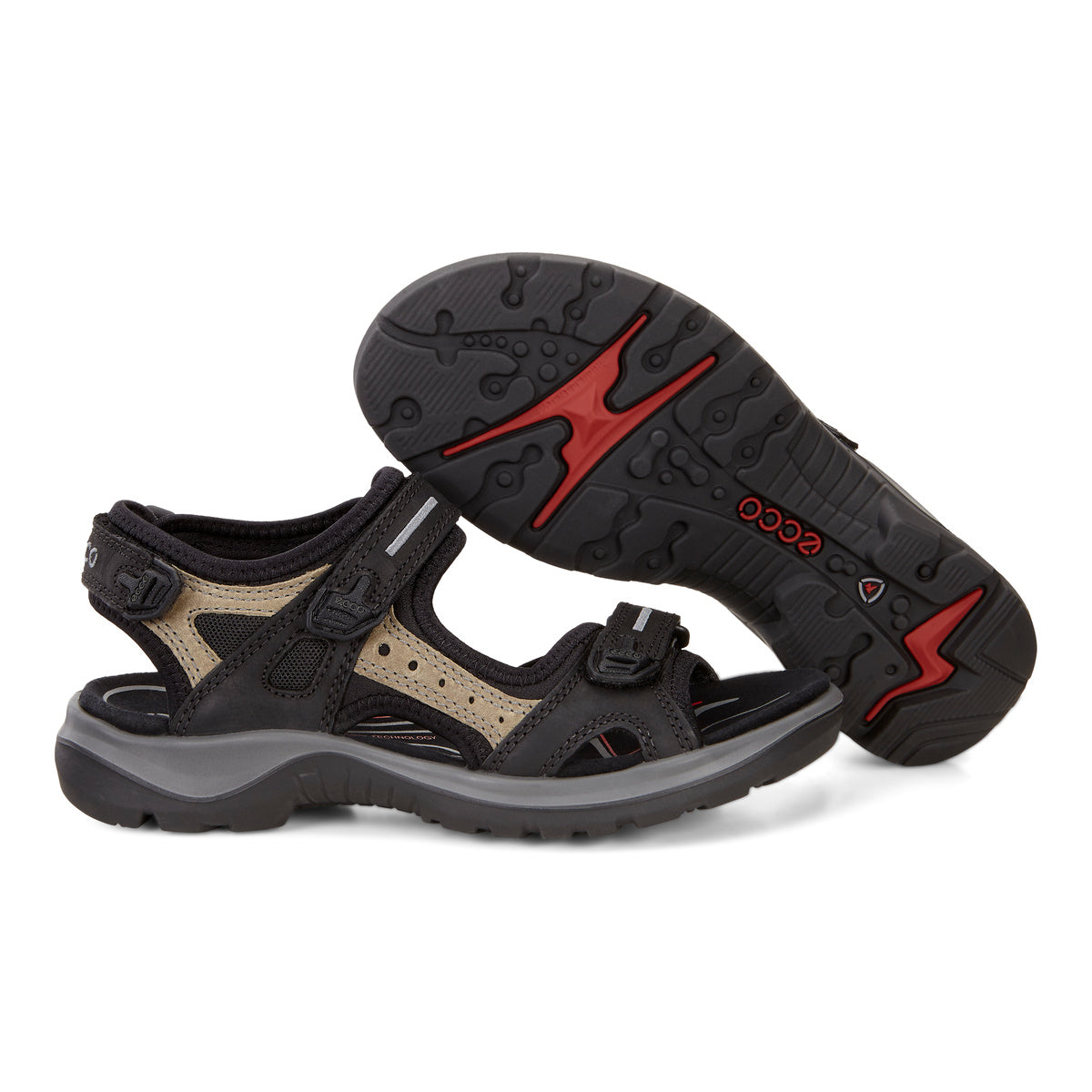 Ecco Women's Offroad in Black/Mole/Black, 12.5 US