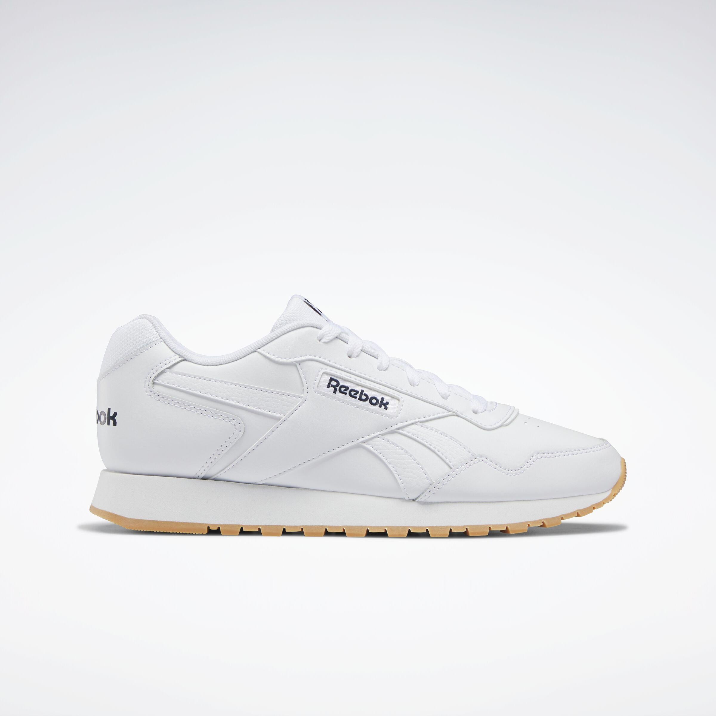 Reebok Footwear  Unisex' Reebok Glide Reebok Classics Core Ftw Men Ftwr Wht/Vector Navy/Reebok Ru M