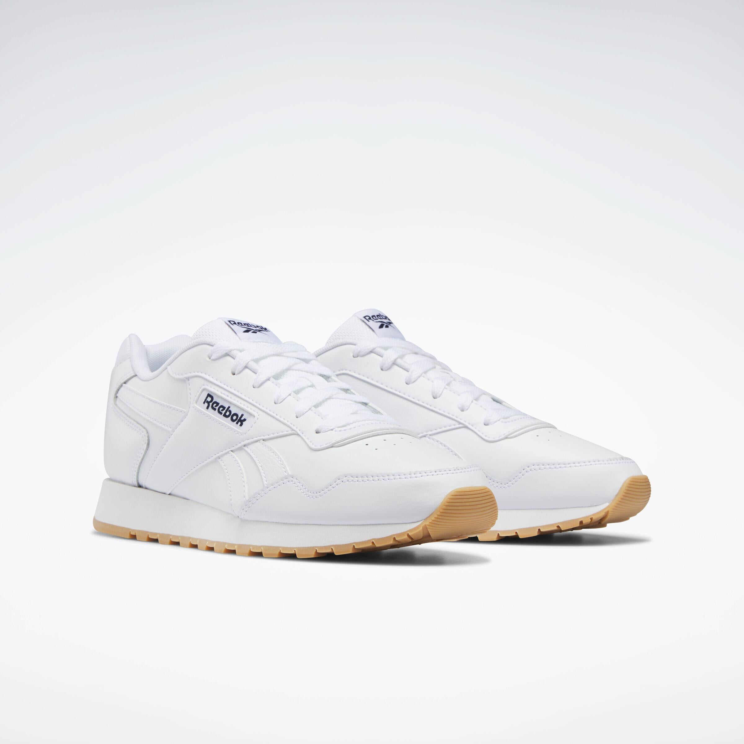 Reebok Footwear  Unisex' Reebok Glide Reebok Classics Core Ftw Men Ftwr Wht/Vector Navy/Reebok Ru M