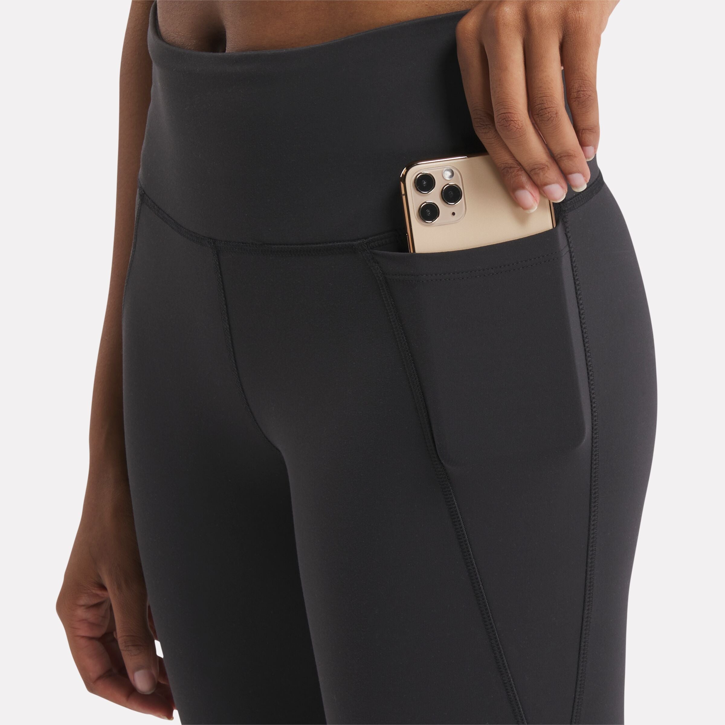 Reebok Women's Lux High Waisted Tight  In Black REG