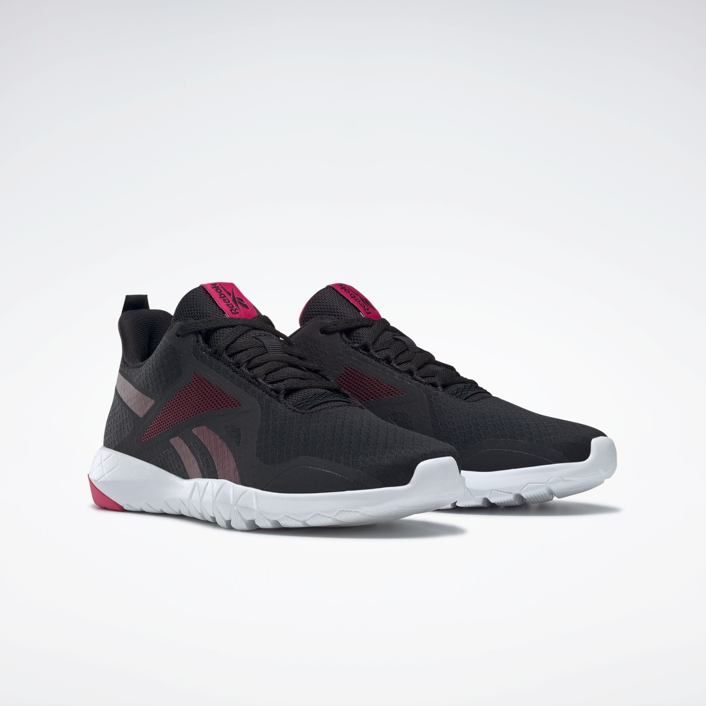 Reebok Women's Flexagon Force 3 Wide D  In Black/Maroon M