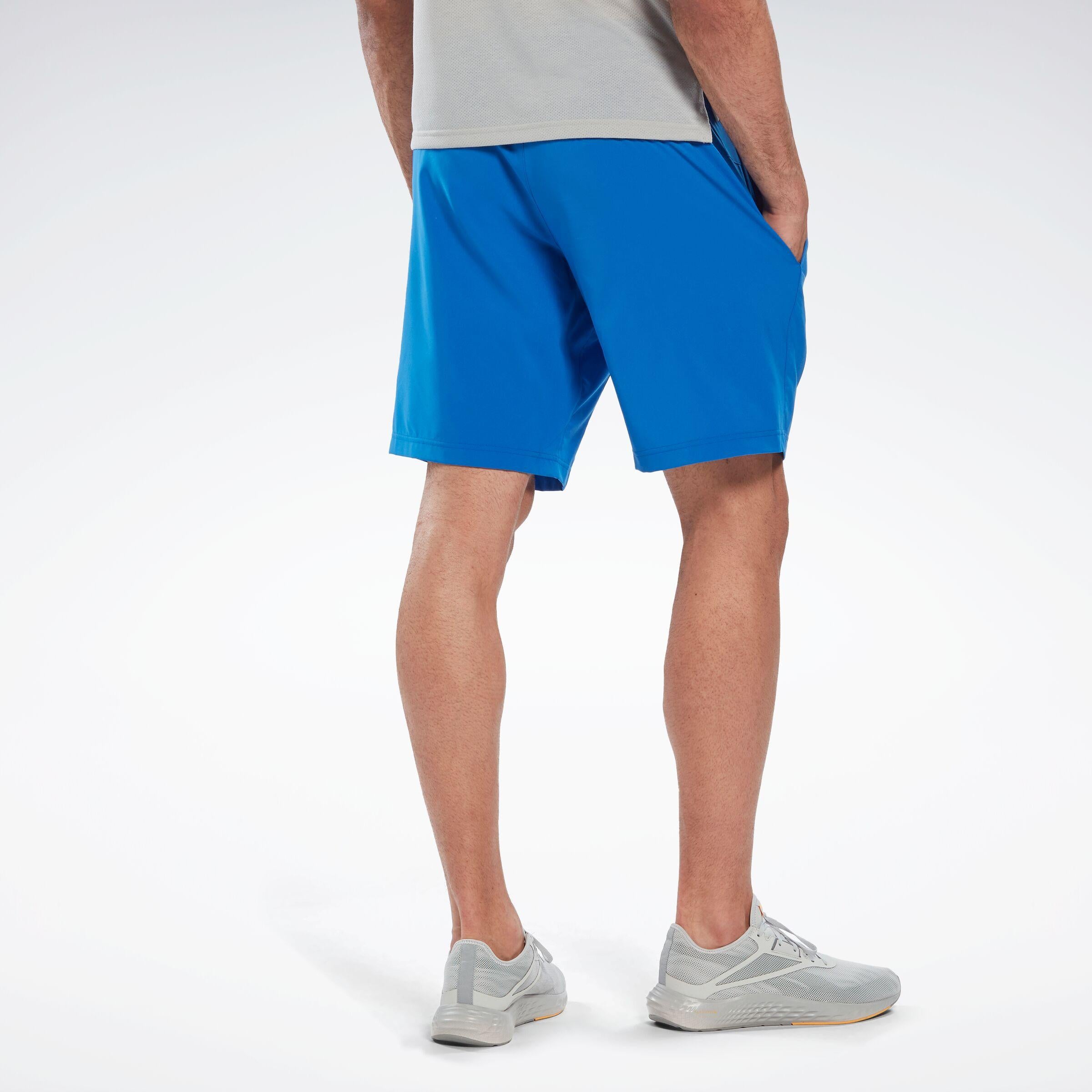 Reebok Apparel  Men's Workout Ready Shorts Reebok Training App Men Blue Reg
