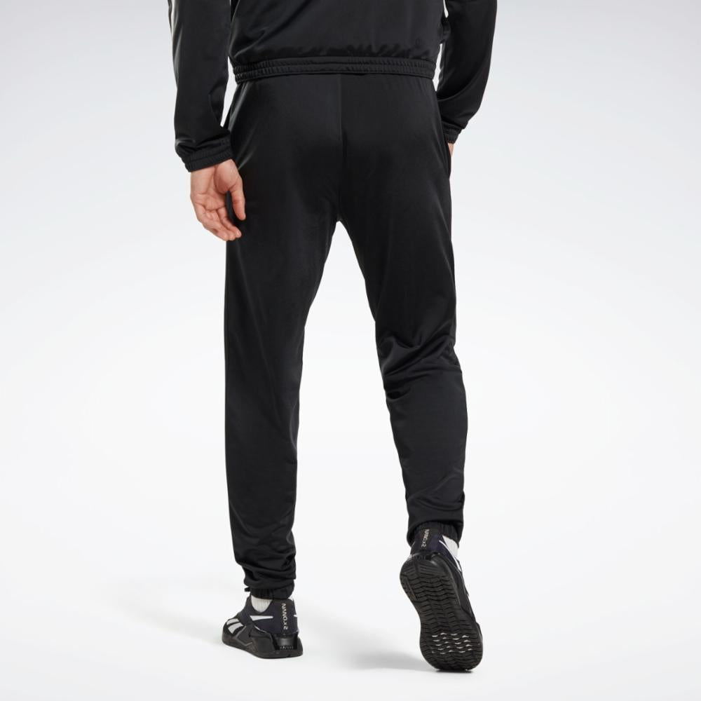 Reebok Apparel  Unisex' Reebok Id Vector Knit Trackpant Reebok Training App Men Black Reg