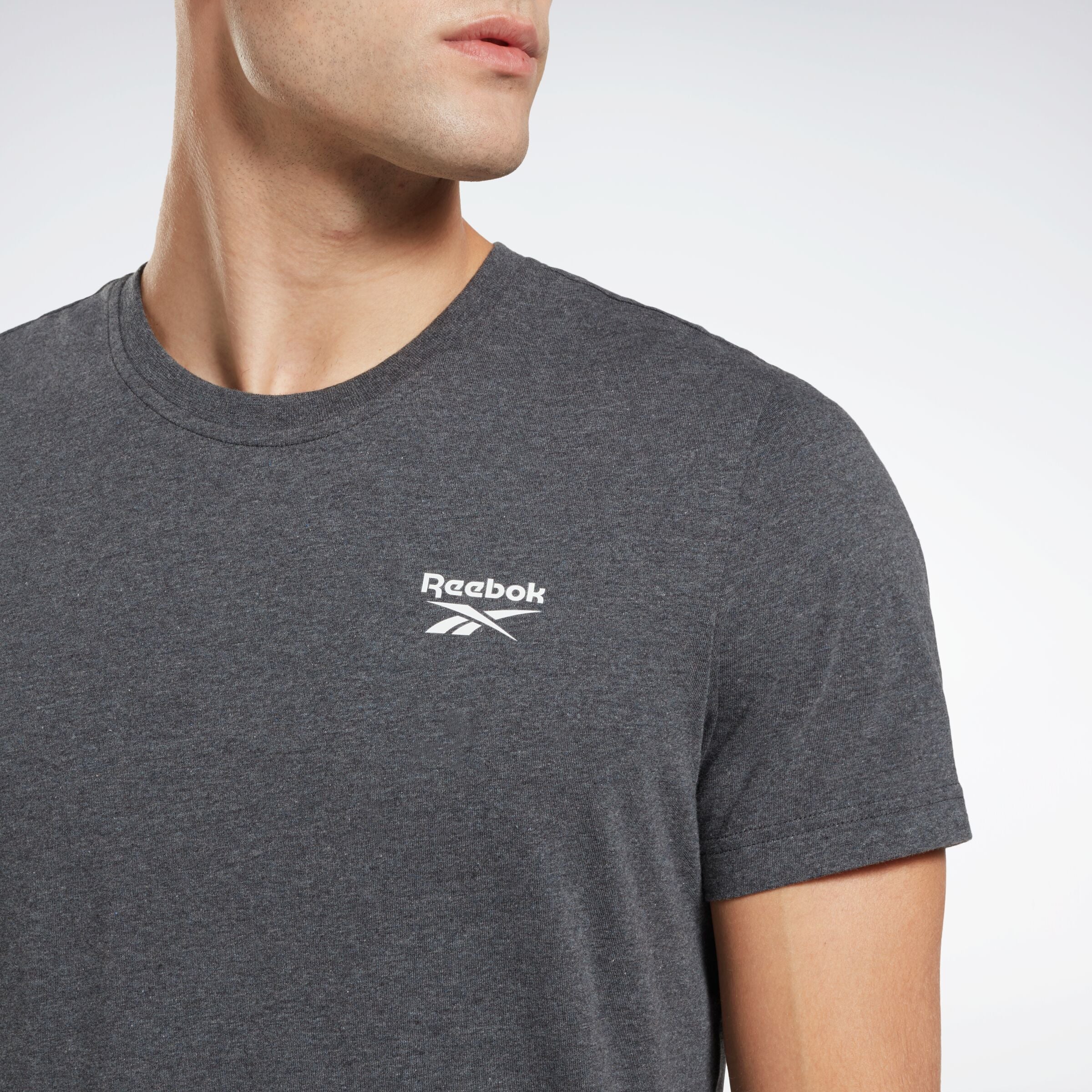 Reebok Men's Reebok Identity Small Logo Tee  In Dgreyh REG
