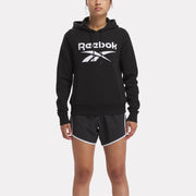 Reebok Apparel  Women's Reebok Identity Big Logo Fleece Hoodie Zia Black Reg