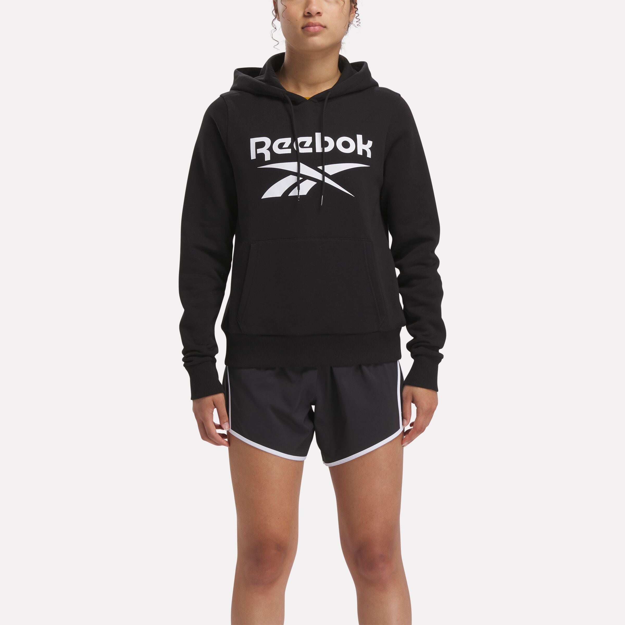 Reebok Women's Reebok Identity Big Logo Fleece Hoodie  In Black REG