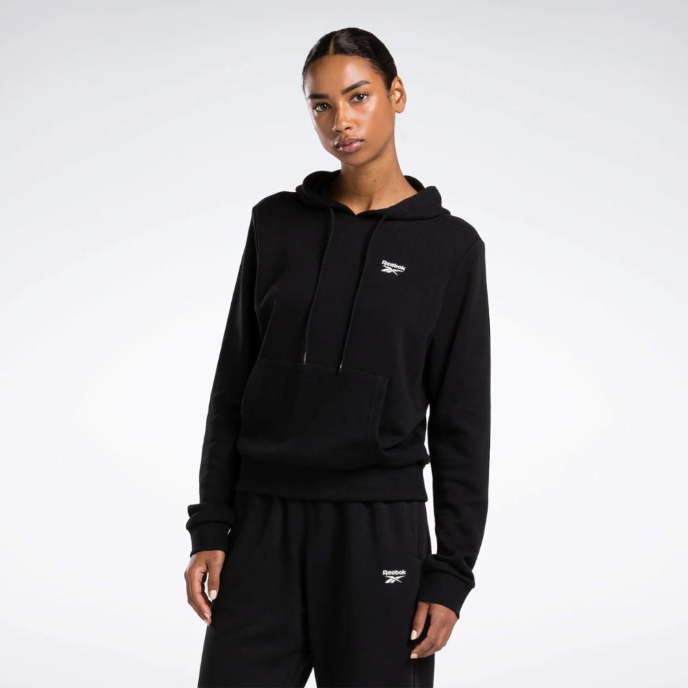 Reebok Apparel  Women's Ri Sl French Terry Hoodie Reebok Training App Women Black Reg