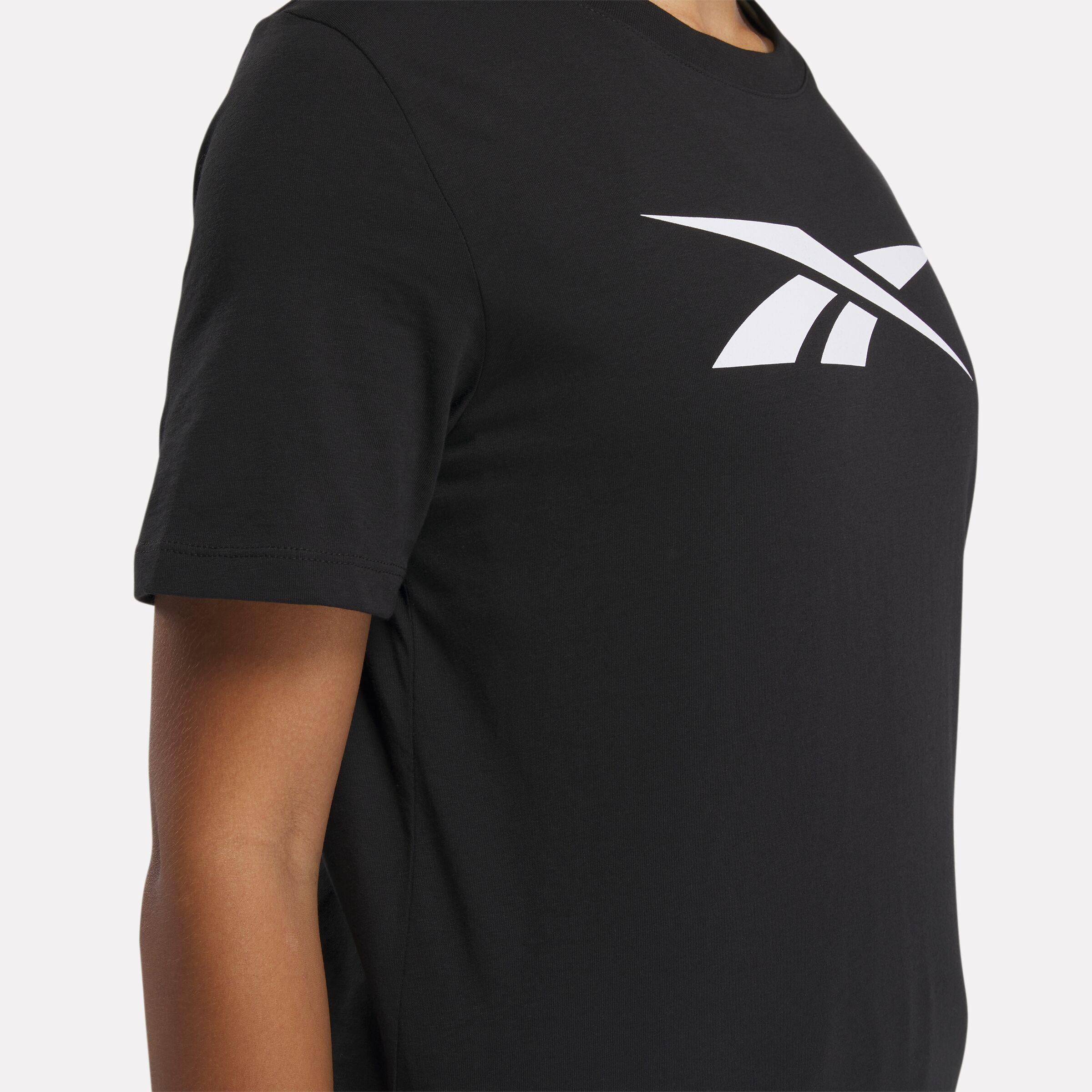 Reebok Apparel  Women's Vector Graphic Tee Reebok Training App Women Black Reg