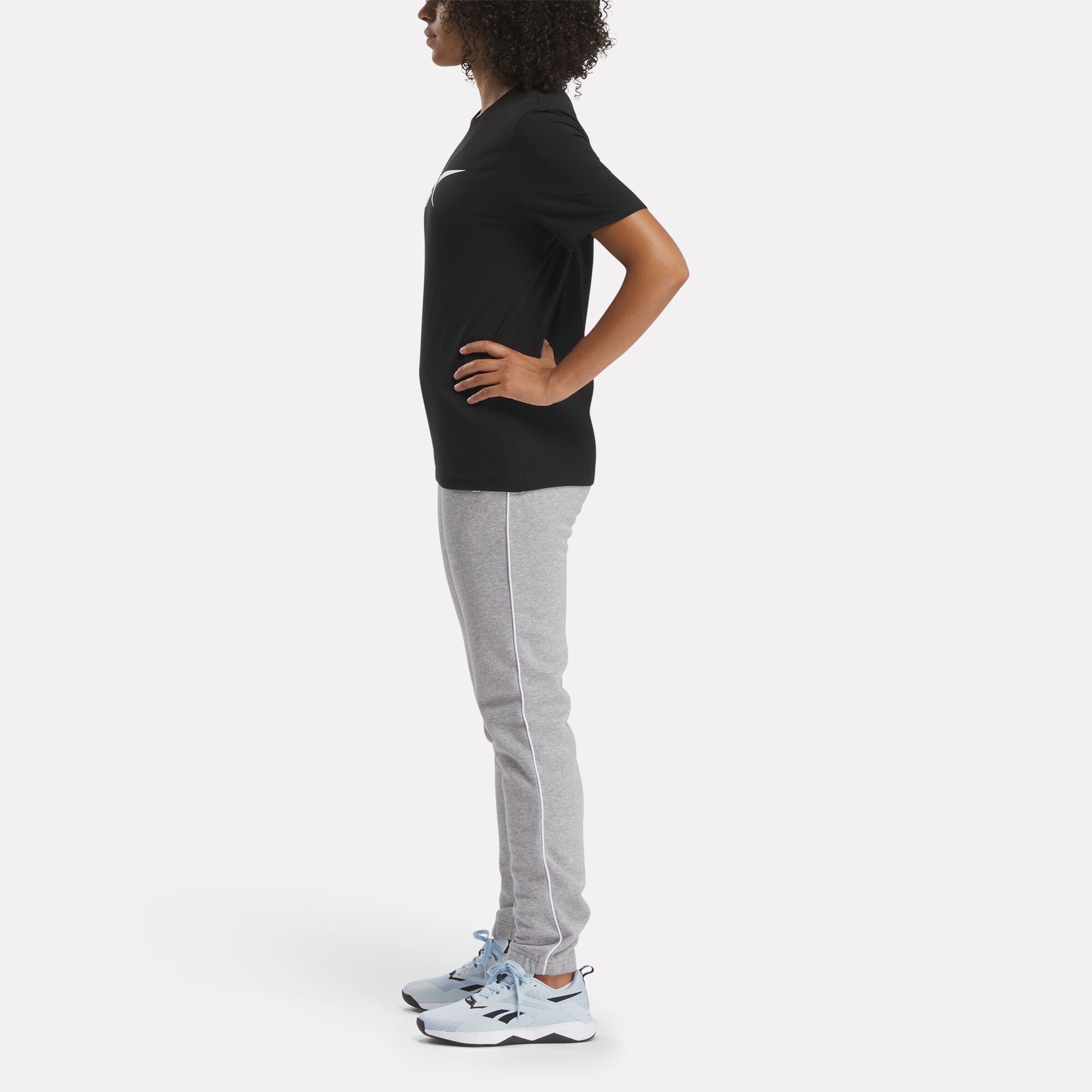 Reebok Women's Vector Graphic Tee  In Black REG