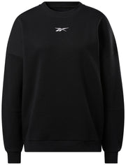Reebok Apparel  Women's Lux Oversized Crew Reebok Training App Women Black Reg