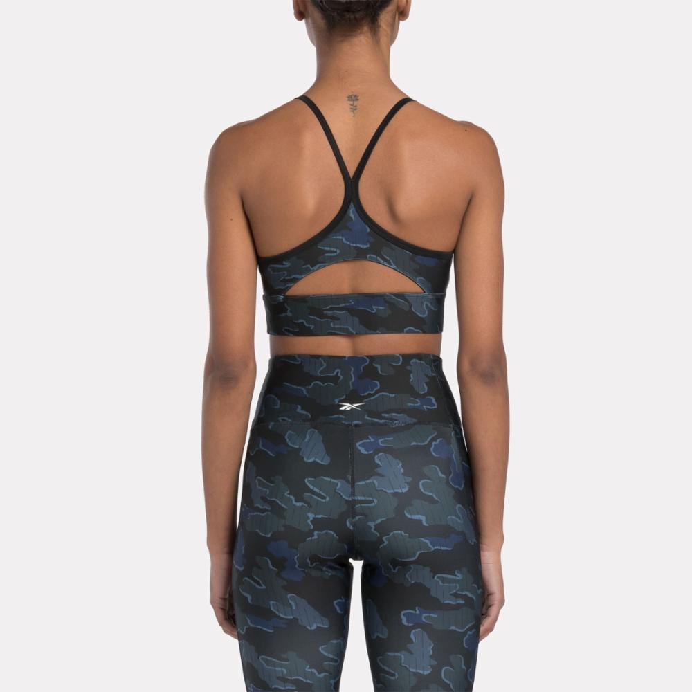 Reebok Apparel  Women's Id Train Camo Bra Reebok Training App Women Black Reg