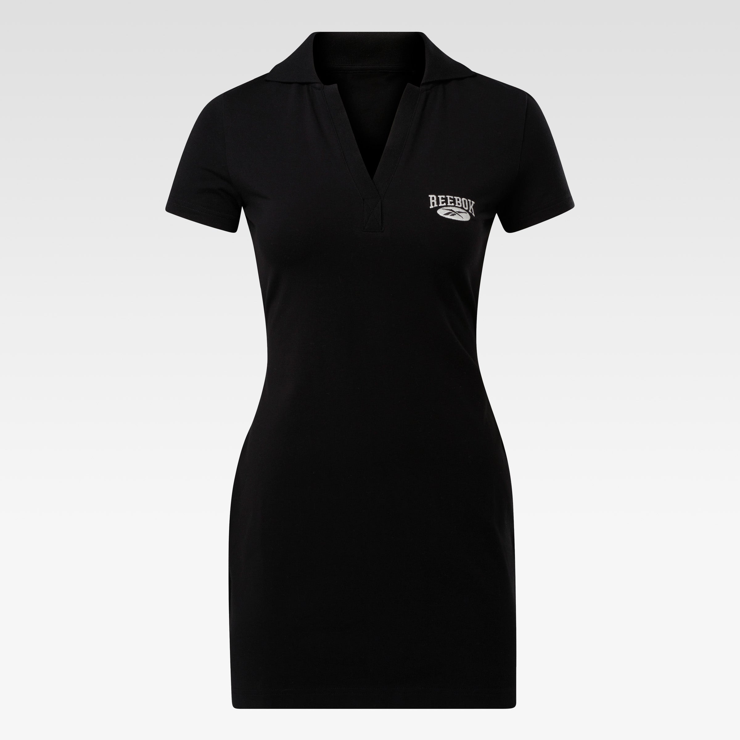 Reebok Women's Cl Ae V Polo Dress  In Black REG