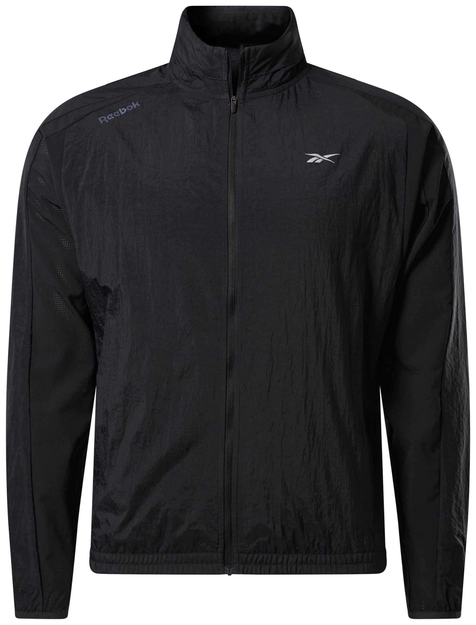 Reebok Apparel  Men's Running Woven Wind Jkt Zia Black Reg