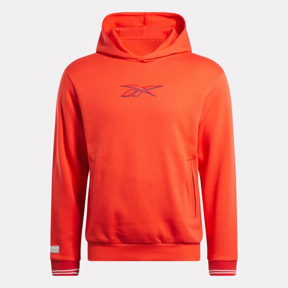 Reebok Men's Cl Uniform Hoodie  In Dynred REG