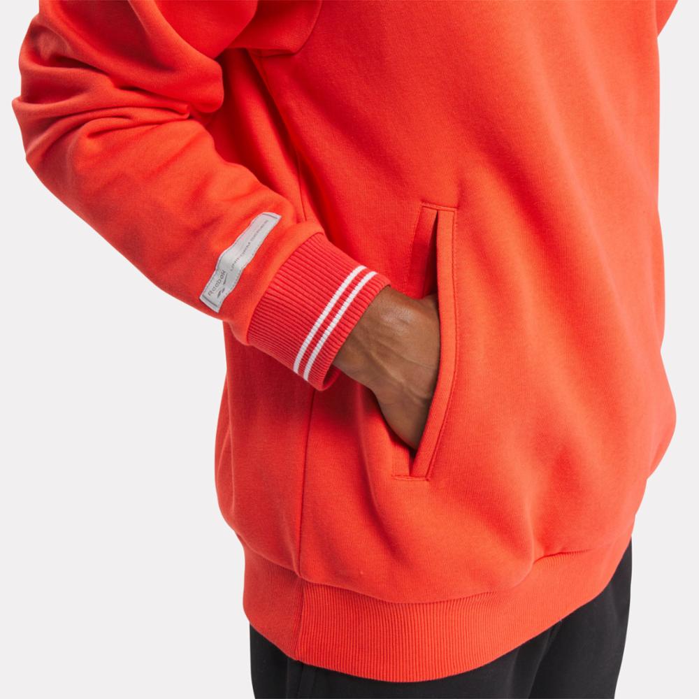 Reebok Men's Cl Uniform Hoodie  In Dynred REG