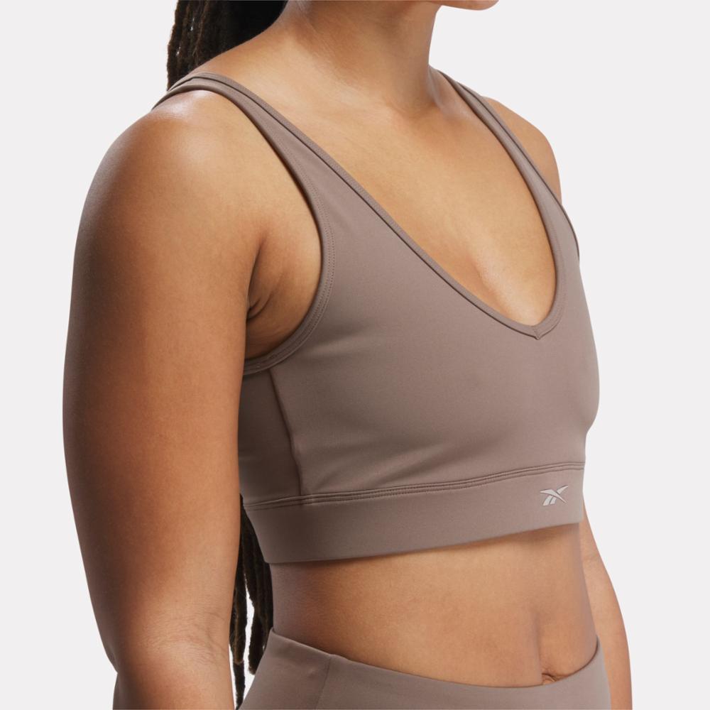 Reebok Apparel  Women's Activ Coll Dreamblend Bra Reebok Training App Women Brown Reg