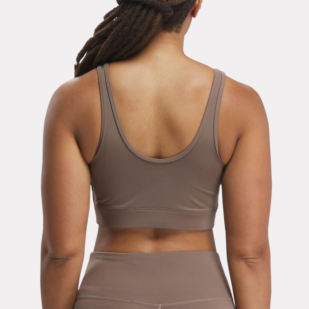 Reebok Apparel  Women's Activ Coll Dreamblend Bra Reebok Training App Women Brown Reg