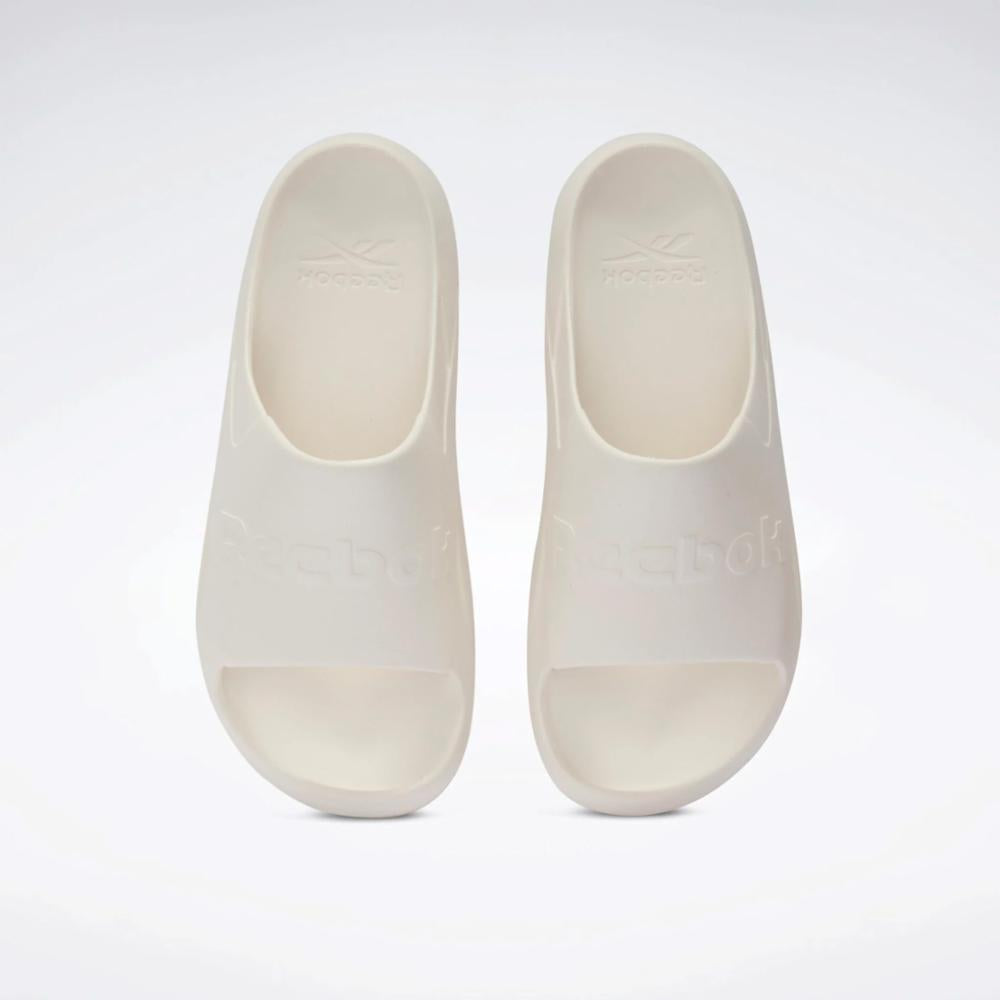 Reebok Footwear  Unisex' Clean Slide Rebook Core Mens Chalk M