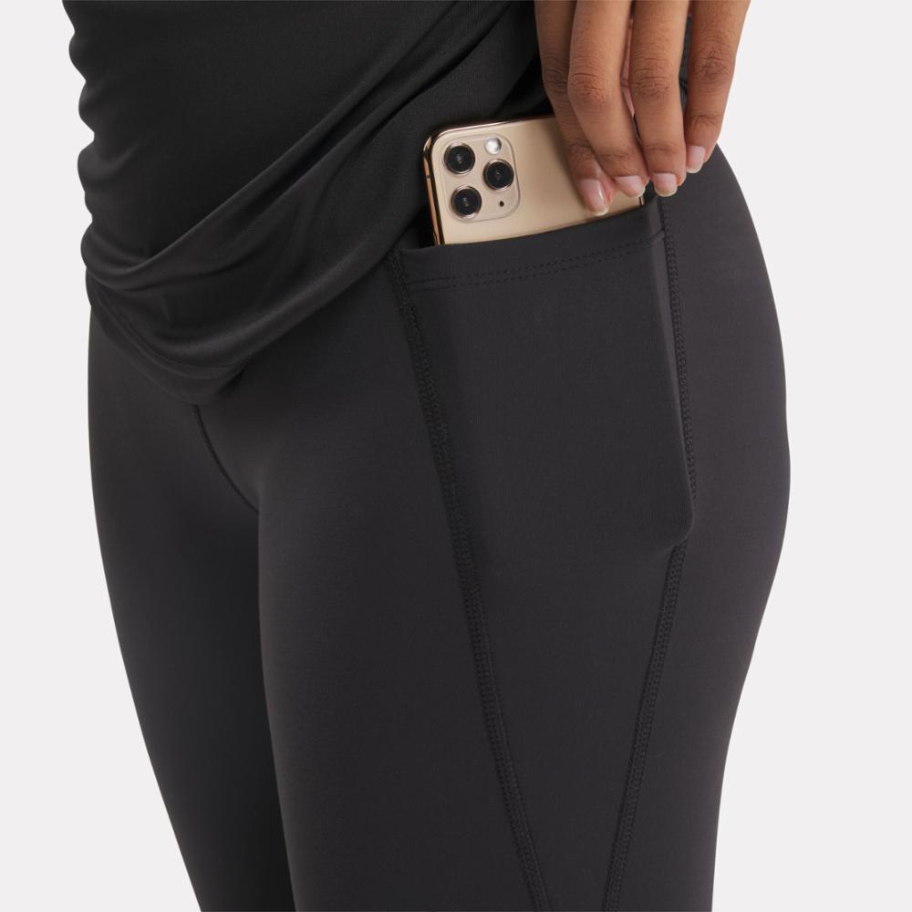 Reebok Apparel  Women's Lux Hr Mini-Flare Pant Reebok Training App Women Black Reg