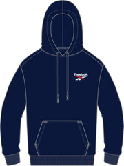 Reebok Apparel  Men's Reebok Identity Small Logo Fleece Hoodie Reebok Training App Men Blue Reg