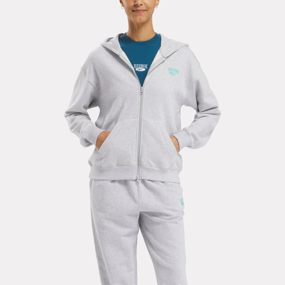 Reebok Apparel  Women's Ae Hoodie Reebok Classics App Women Grey Reg