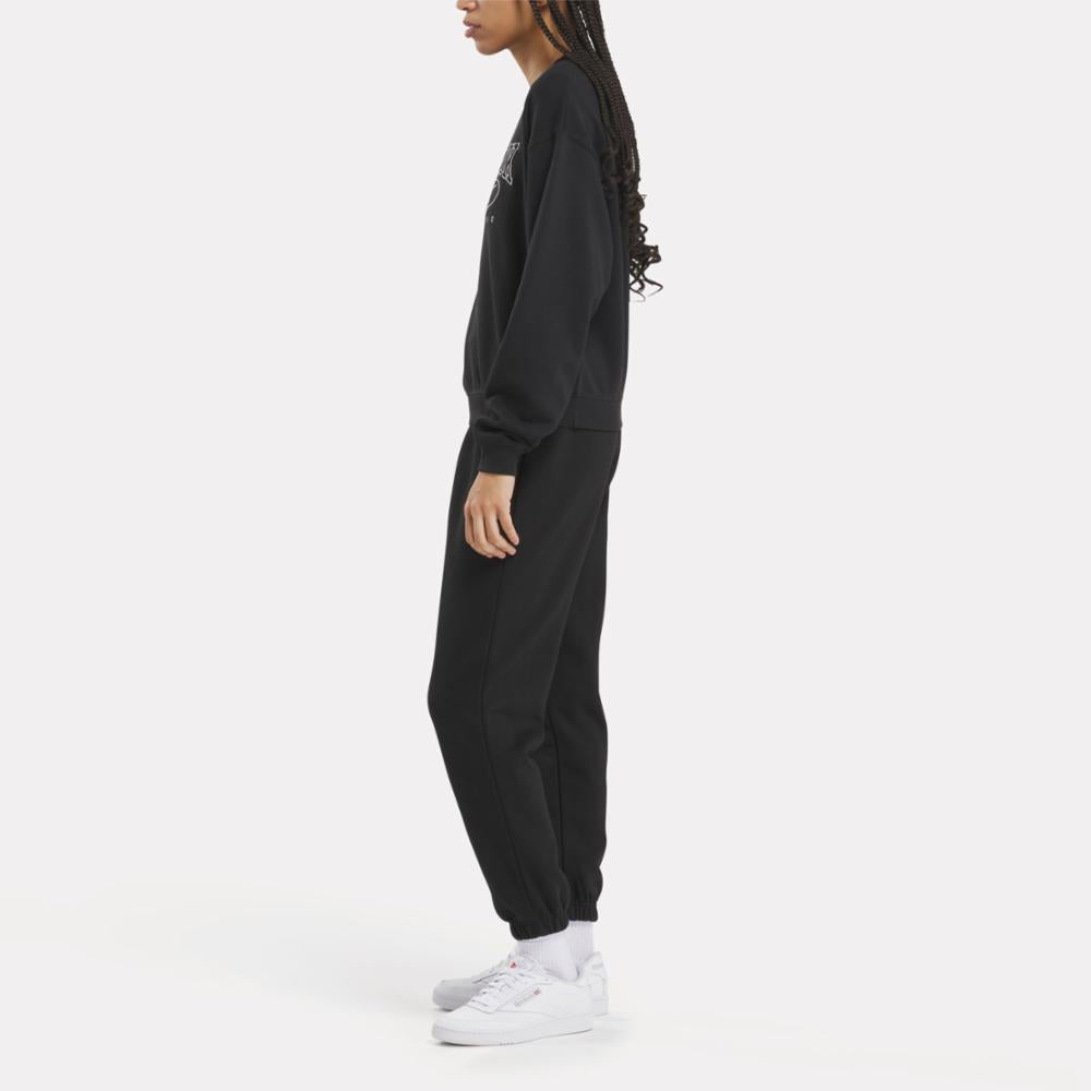 Reebok Apparel  Women's Ae Crew Reebok Classics App Women Black Reg