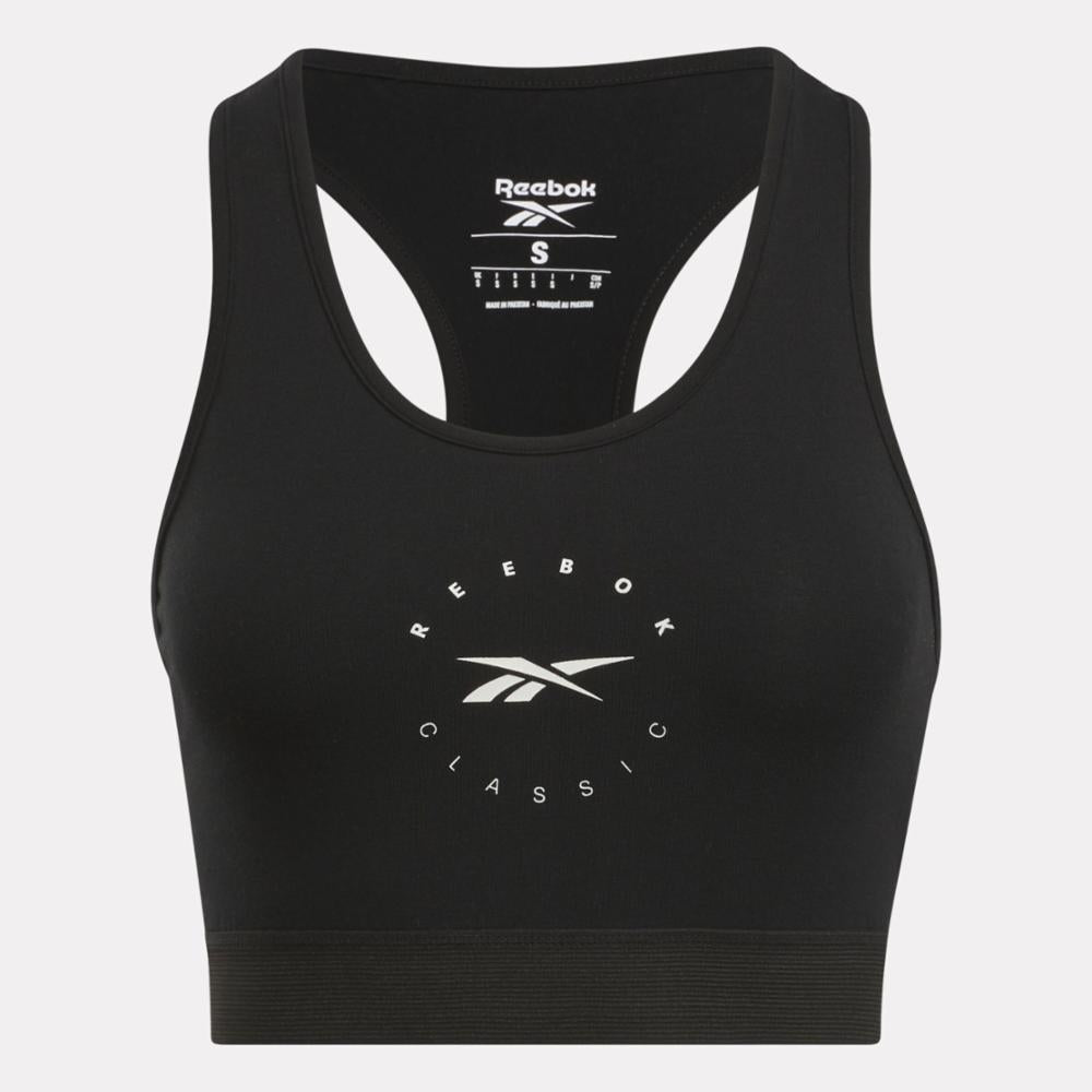 Reebok Apparel  Women's Q3 Ide Bralette Reebok Training App Women Black Reg