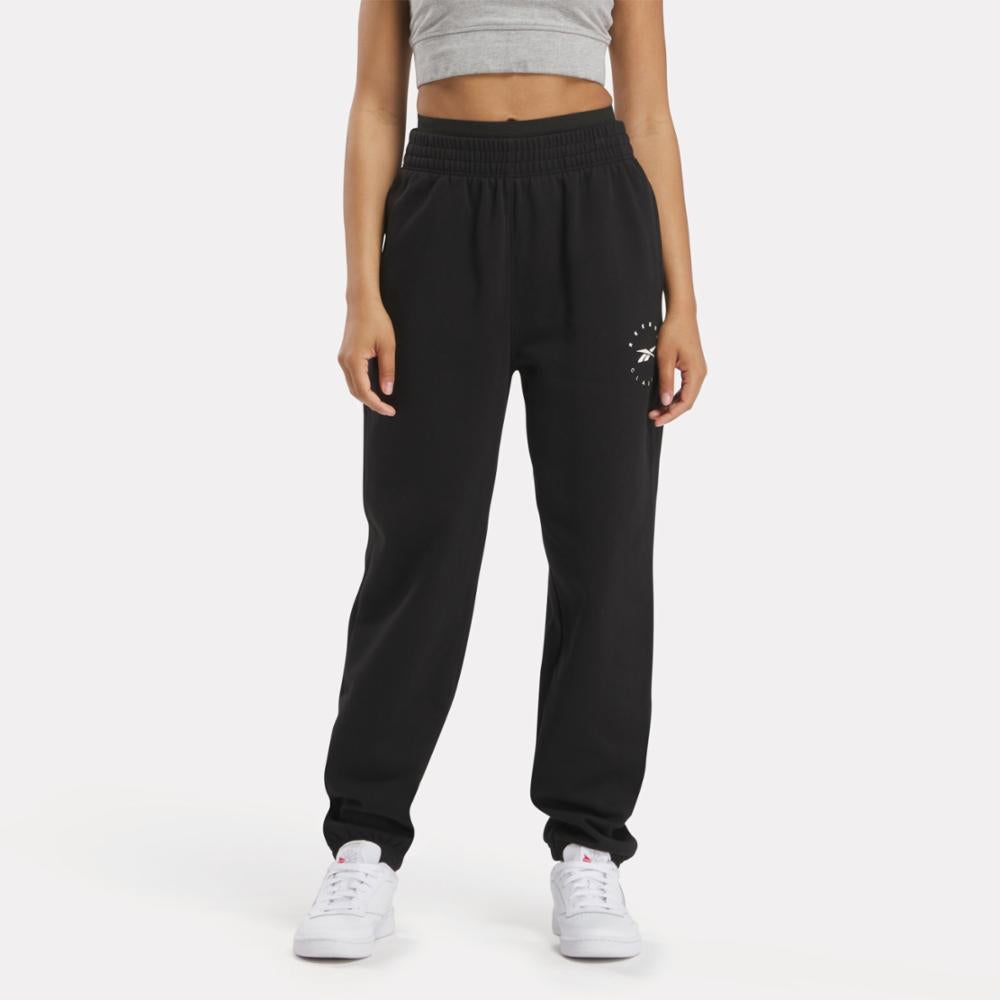 Reebok Apparel  Women's Q3 Ide Fleece Pant Reebok Training App Women Black Reg