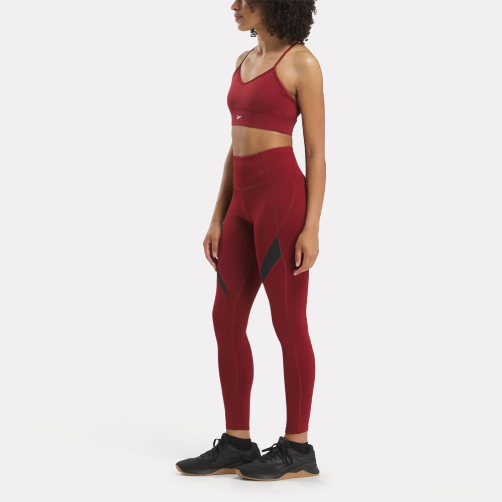 Reebok Apparel  Women's Id Train Tri-Back Bra Reebok Training App Women Red Reg