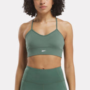 Reebok Apparel  Women's Id Train Tri-Back Bra Reebok Training App Women Green Reg