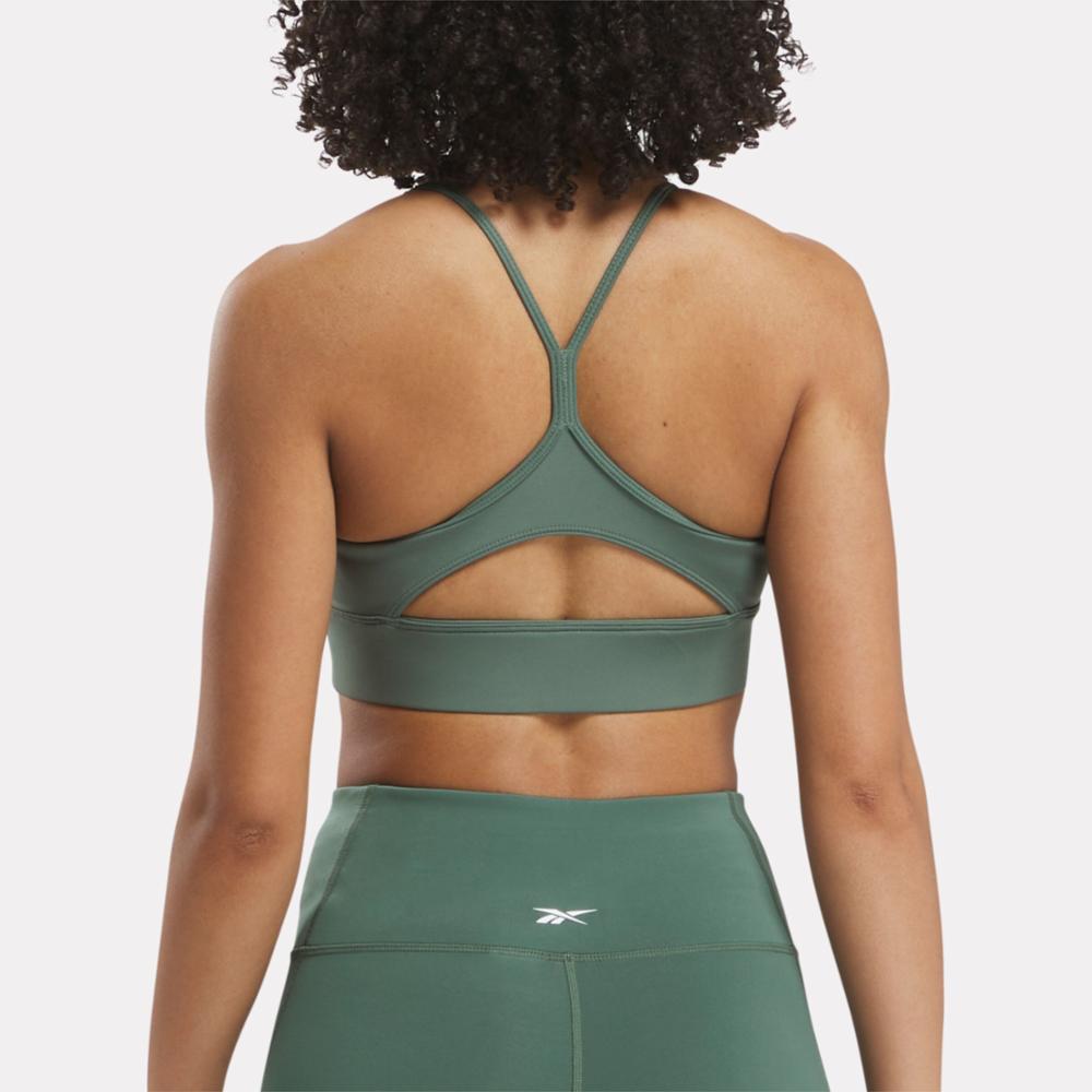 Reebok Apparel  Women's Id Train Tri-Back Bra Reebok Training App Women Green Reg