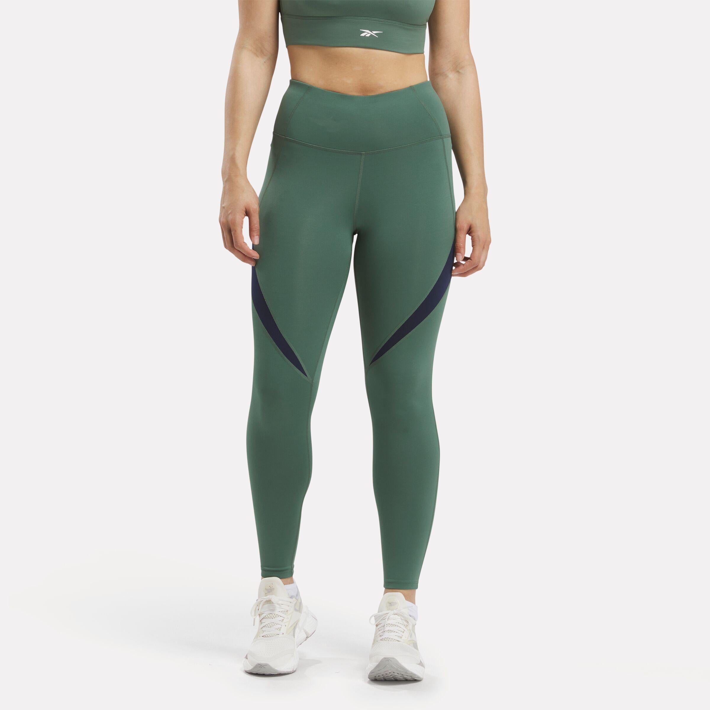 Reebok Apparel  Women's Id Train Colorblock Tight Reebok Training App Women Green Reg