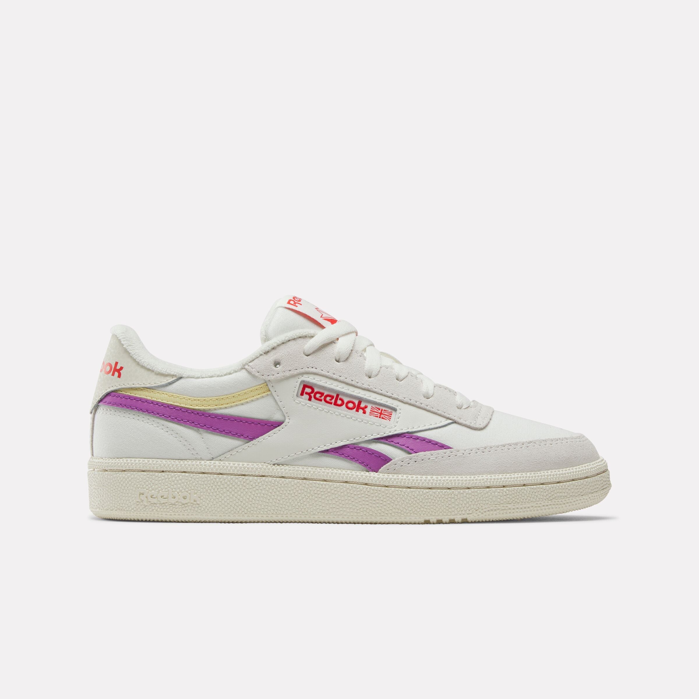 Reebok Women's Club C Revenge  In Chalk/Vintagechalk/Purplerave M