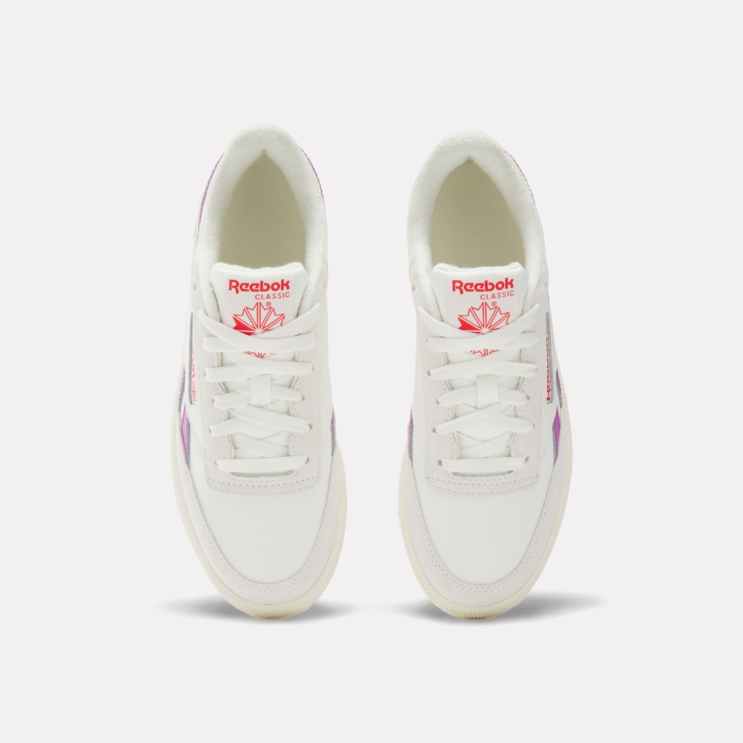 Reebok Women's Club C Revenge  In Chalk/Vintagechalk/Purplerave M