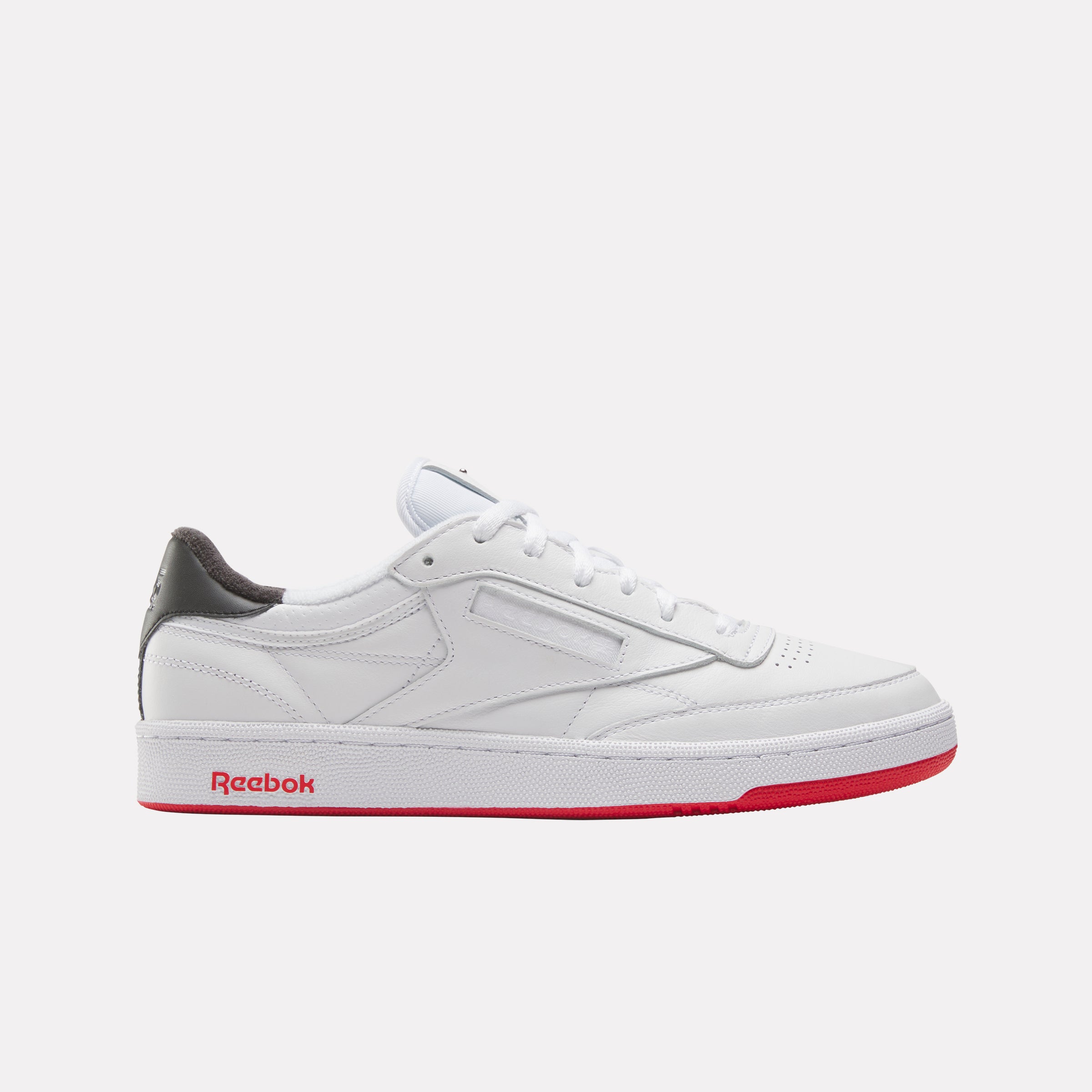 Reebok Unisex' Club C 85 Vintage  In White/Energyred/Washedblack M