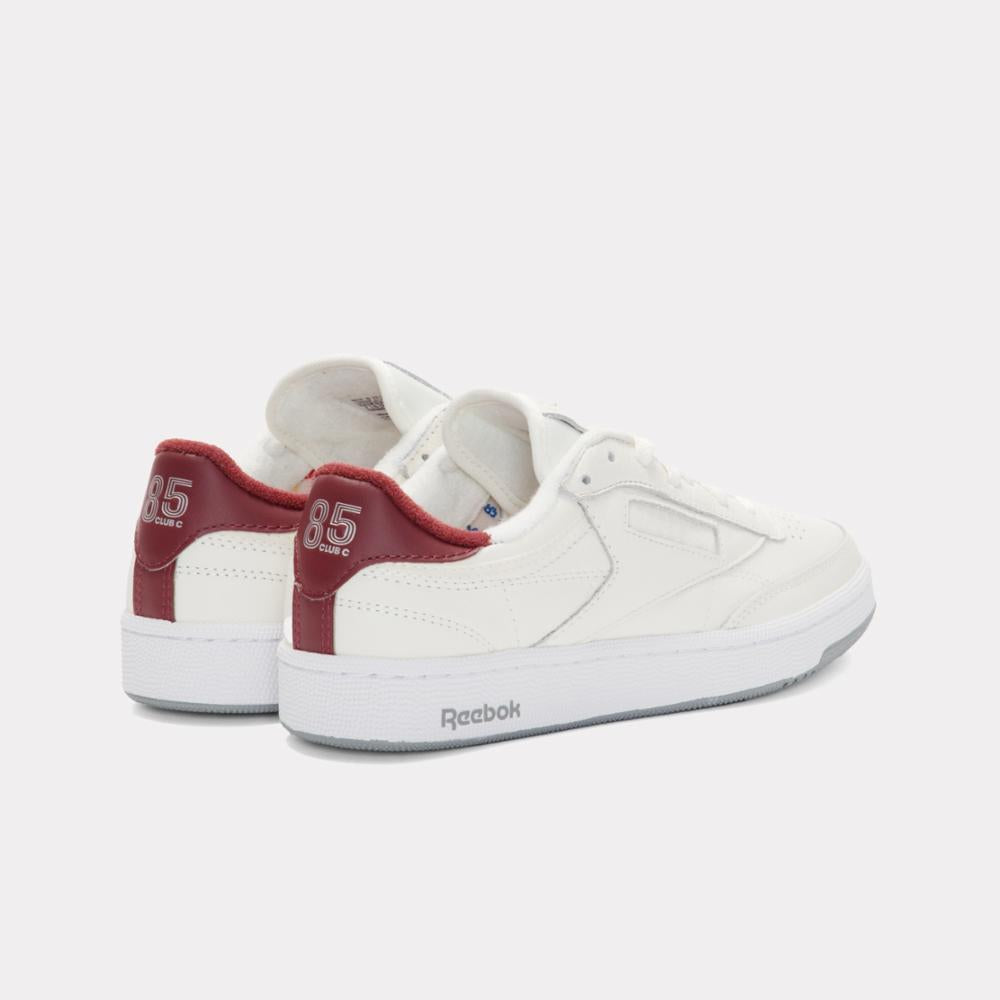 Reebok Footwear  Unisex' Club C 85 Vintage Reebok Classics Ftw Men Chalk/Grey3/Classicburgundy M