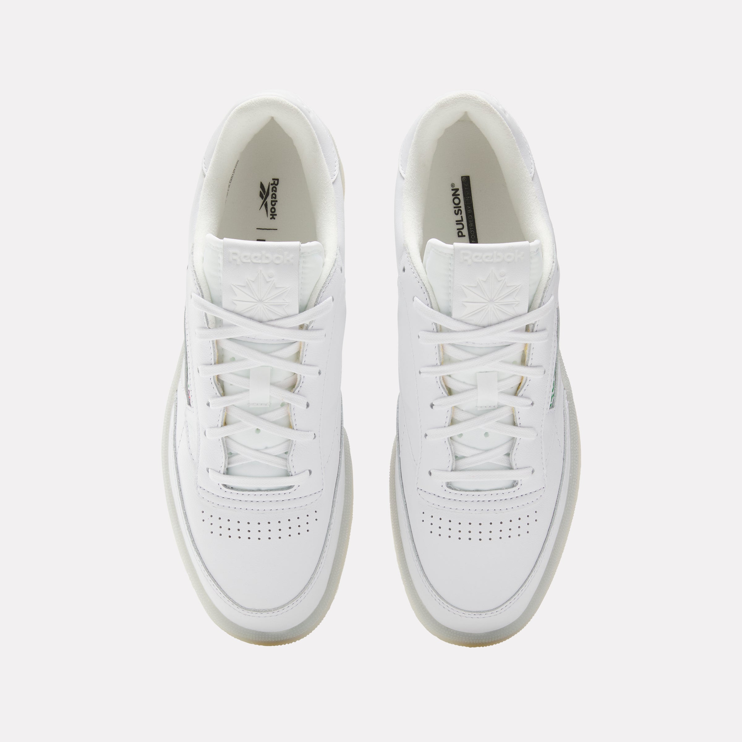 Reebok Unisex' Club C 85 Vintage  In White/Glengreen/Vectorred M