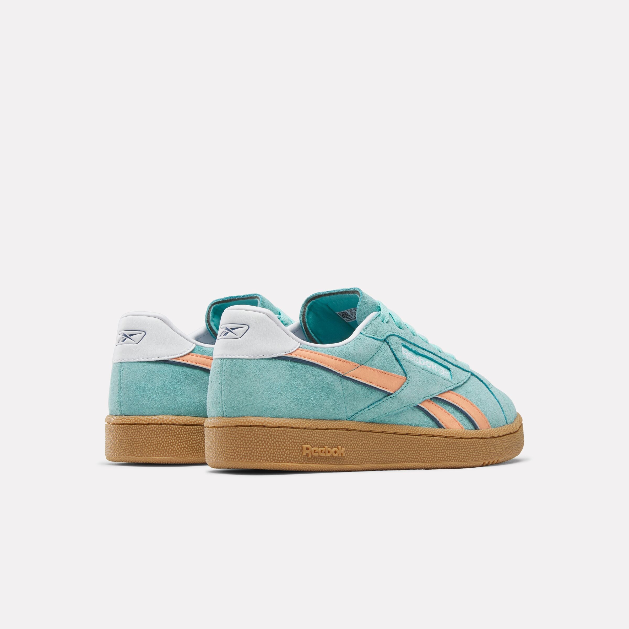 Reebok Unisex' Club C Grounds Uk  In Aqua/Orange M