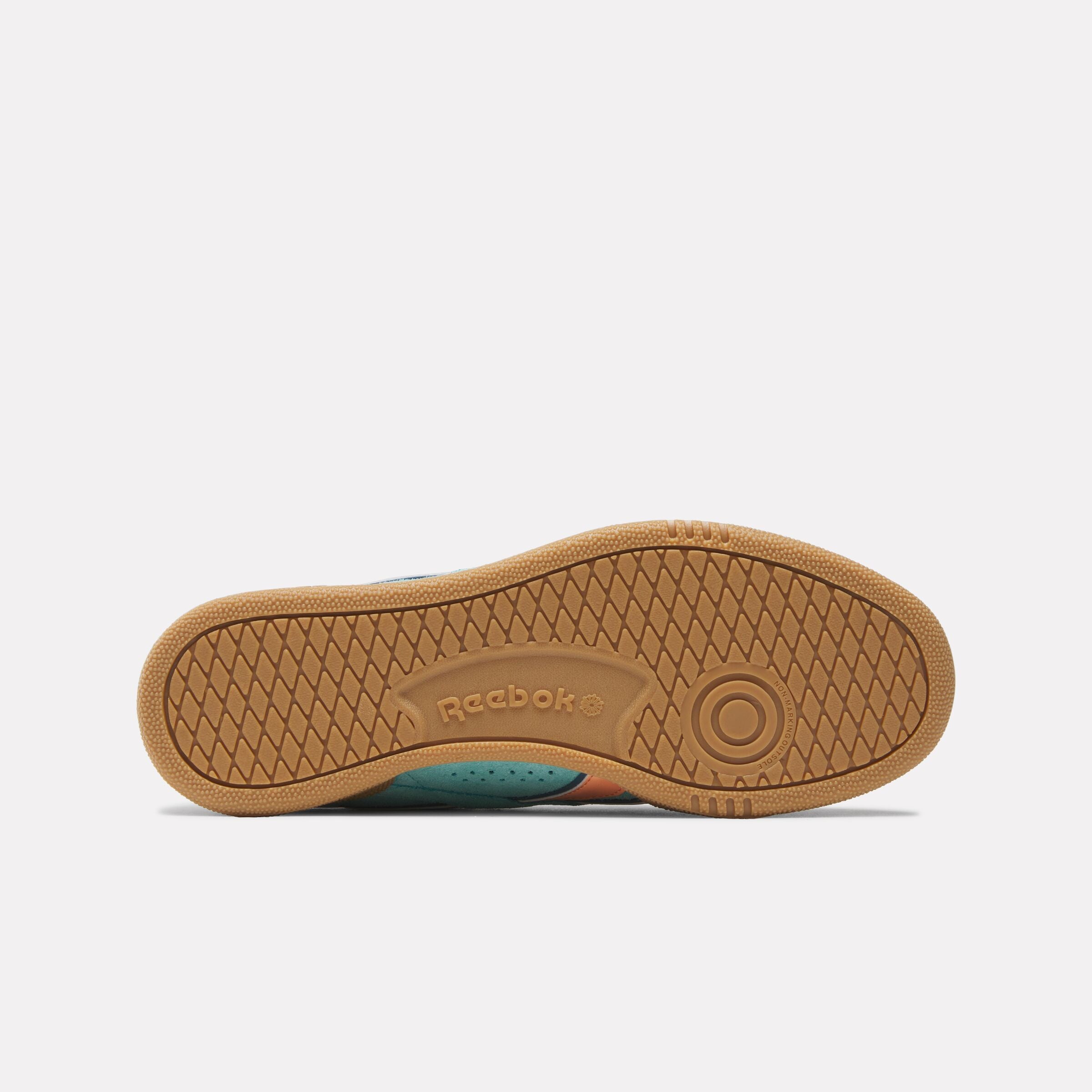 Reebok Unisex' Club C Grounds Uk  In Aqua/Orange M