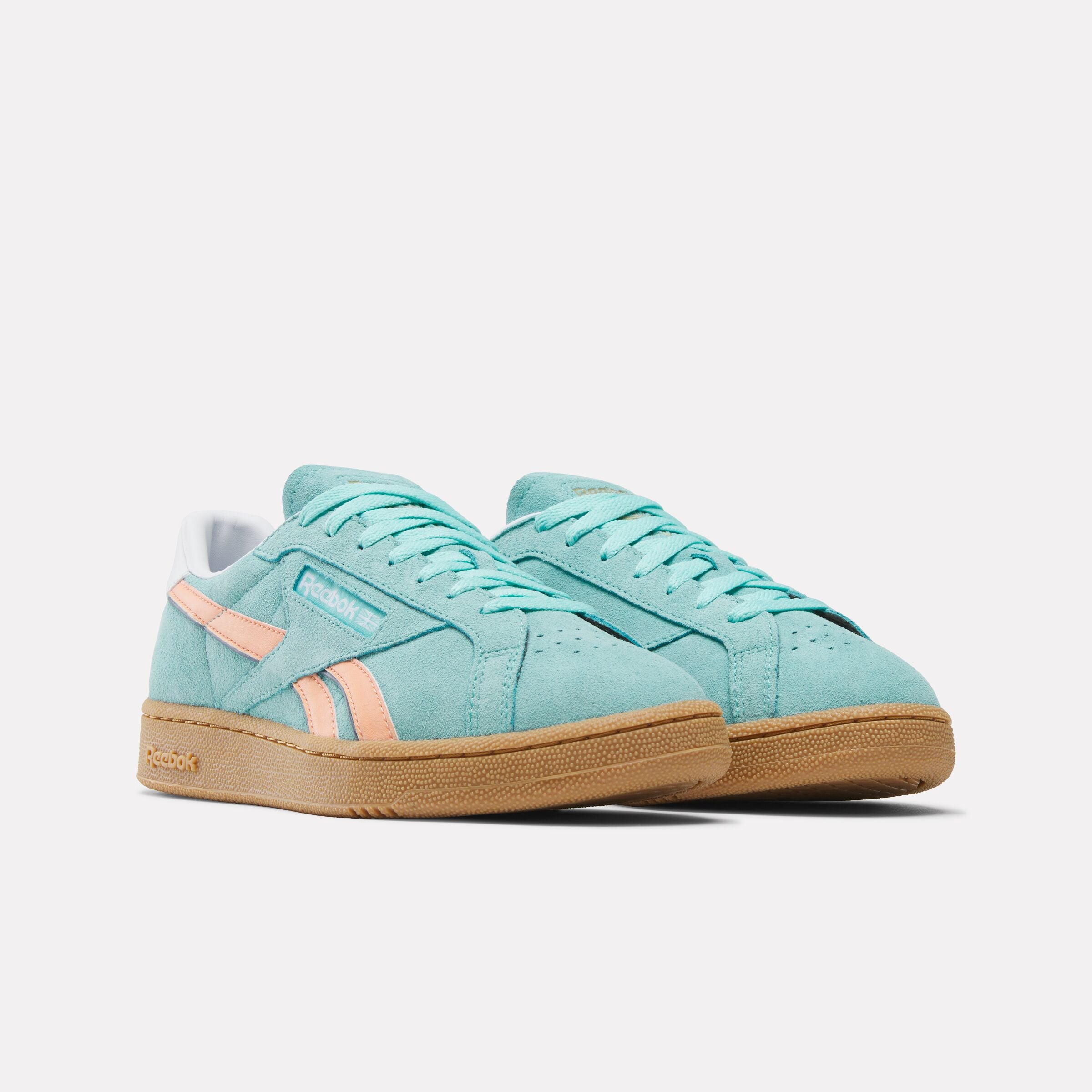 Reebok Unisex' Club C Grounds Uk  In Aqua/Orange M