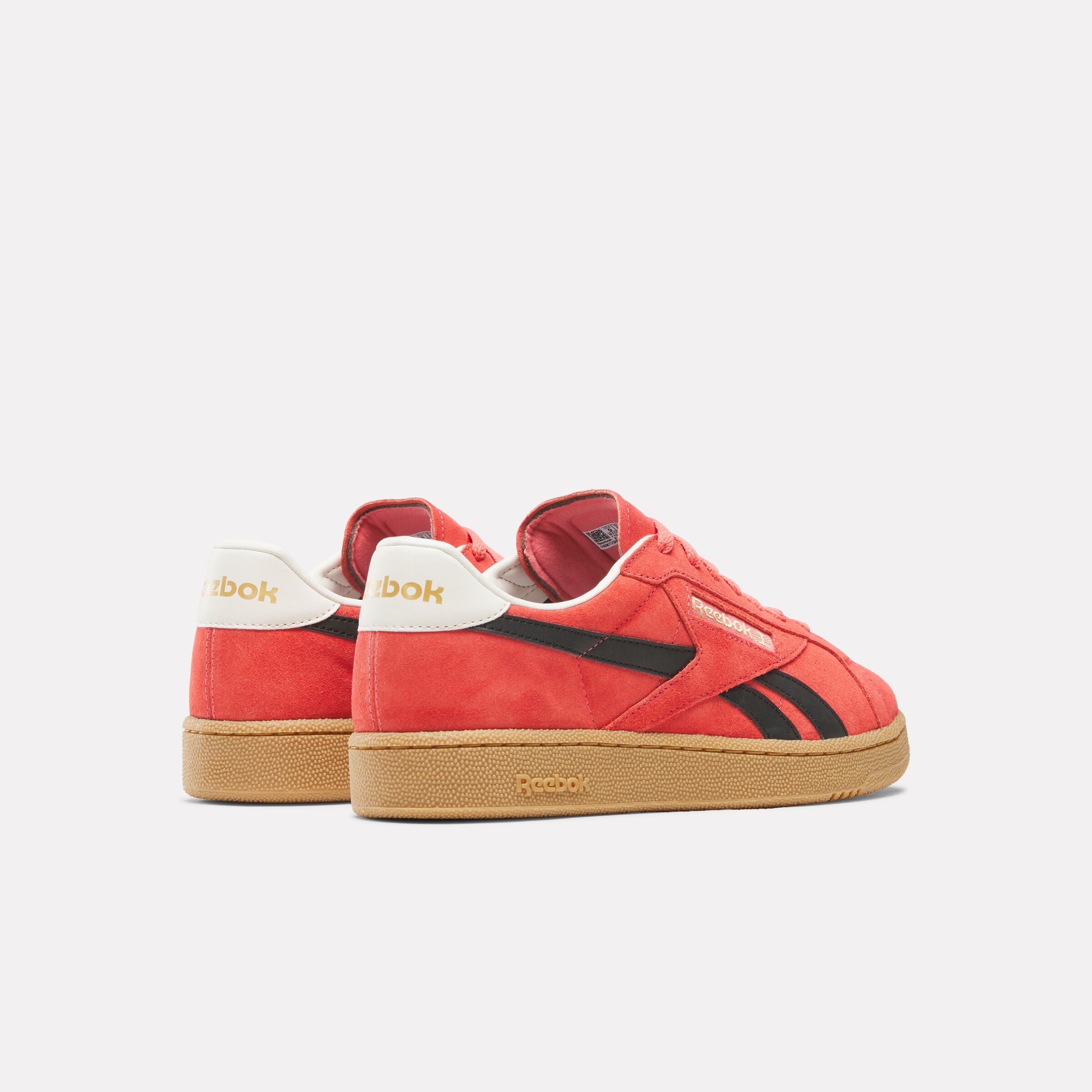 Reebok Unisex' Club C Grounds Uk  In Sunsetcoral/Black/ M