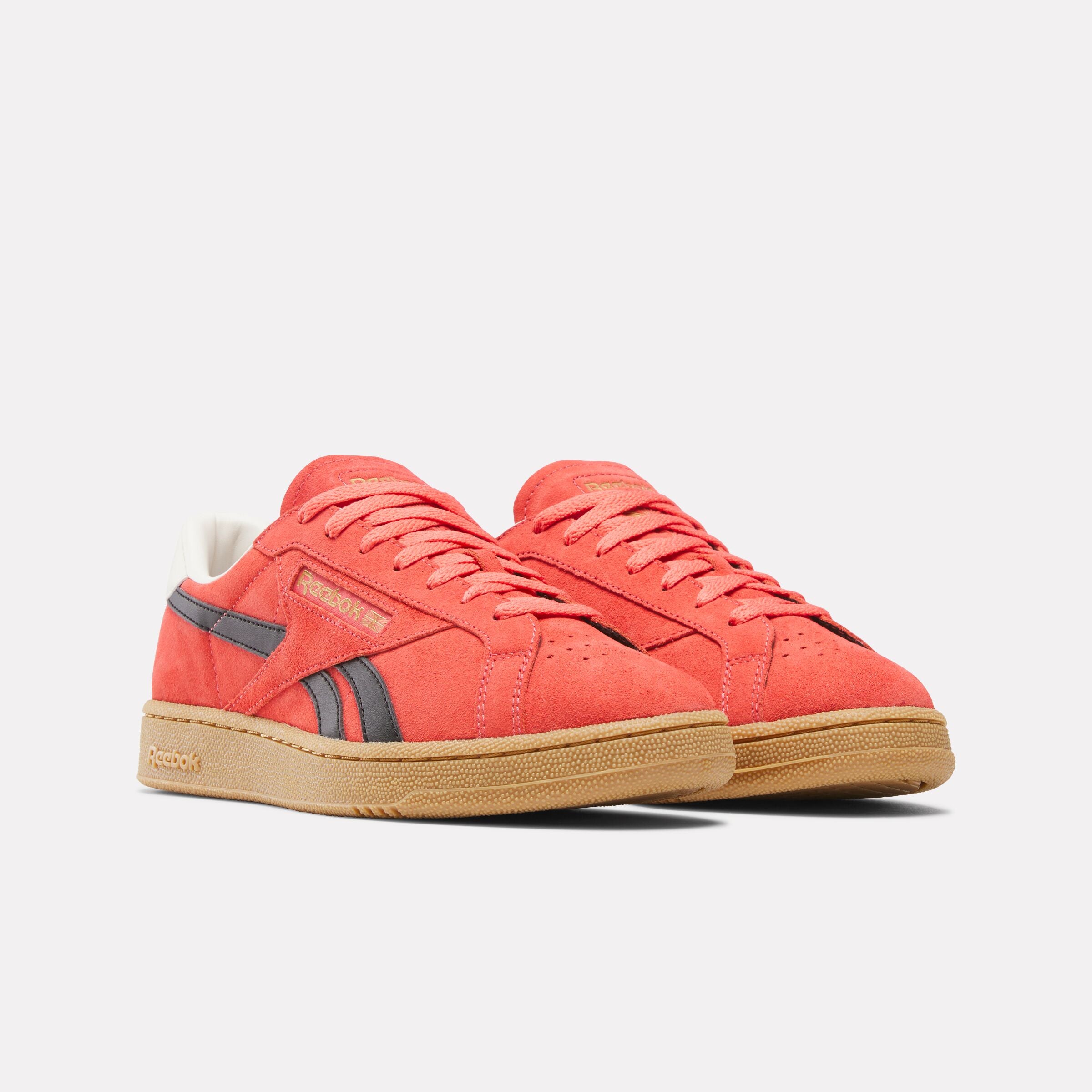 Reebok Unisex' Club C Grounds Uk  In Sunsetcoral/Black/ M