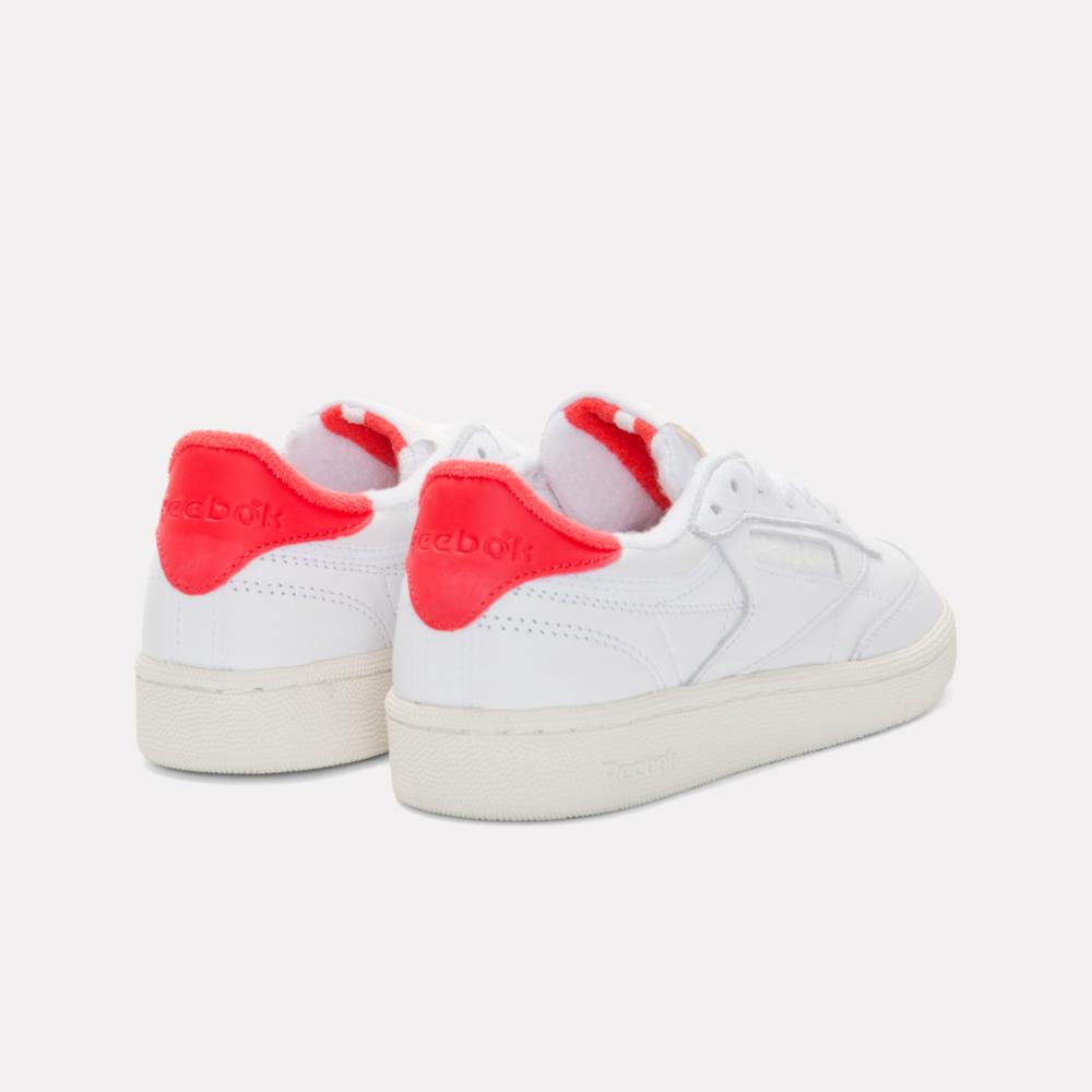 Reebok Women's Club C 85 Vintage  In White/Chalk/Energyred M
