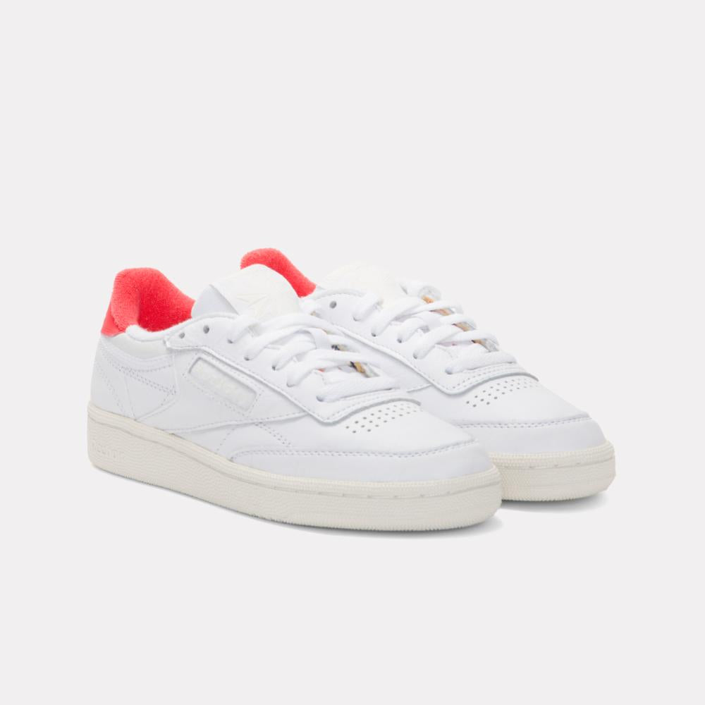 Reebok Women's Club C 85 Vintage  In White/Chalk/Energyred M
