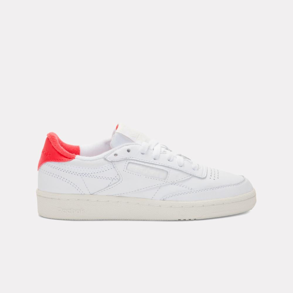 Reebok Women's Club C 85 Vintage  In White/Chalk/Energyred M