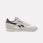 Reebok Unisex' Classic Leather  In White/Sand/Black M