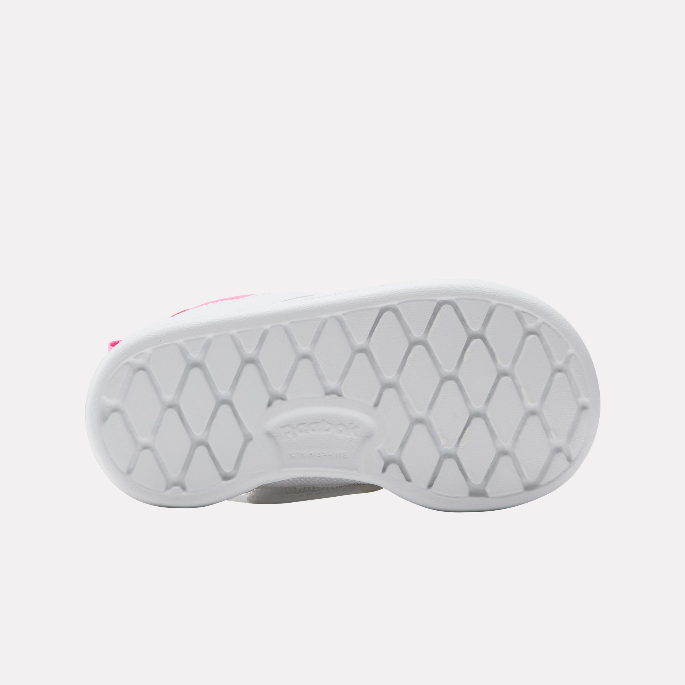 Reebok Girl's' Club C Revenge Slip On  In White/Atomicpink/Electricyello M