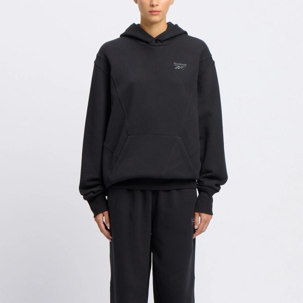 Reebok Apparel  Unisex' Icon Elements Hoodie Reebok Classics App Men Black Reg